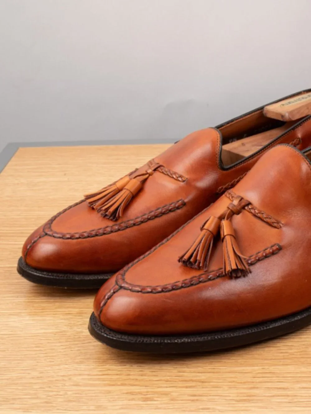 Allen Edmonds Pembroke Shoes Men's 9.5 E Walnut Brown Leather
